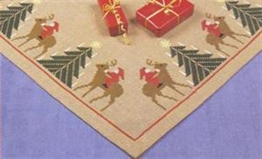 Haandarbejdets Fremme - Weihnachtsbaumdecke (Stickpackung)
