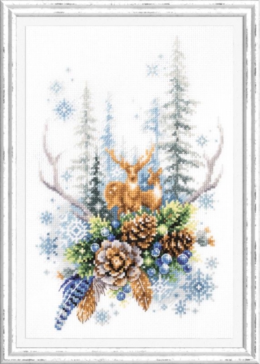 Magic Needle - Stickbild Winter Forest Spirit