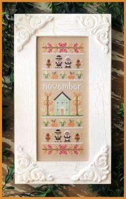 Stickvorlage Country Cottage Needleworks - Sampler Of The Month - November