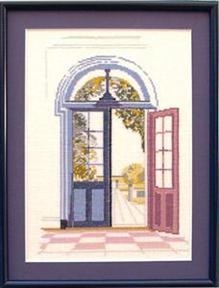Haandarbejdets Fremme - Gartentor Schloss Schackenborg (Stickpackung)