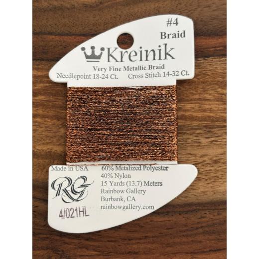Kreinik #4 021HL - Copper High Lustre