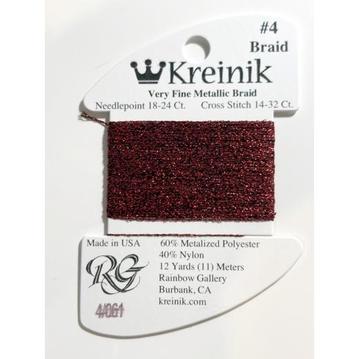 Kreinik Very Fine Braid #4 061 – Ruby