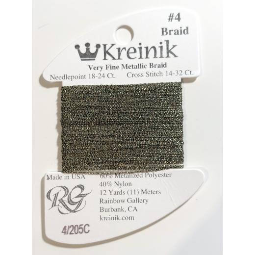 Kreinik Very Fine Braid #4 205C – Antique-Gold Cord