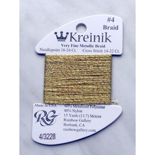 #4 3228 Gemstone Topaz - Kreinik 4 Very Fine Braid