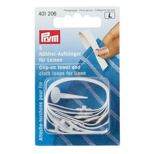 Nähfrei-Aufhänger für Handtücher weiß - Prym