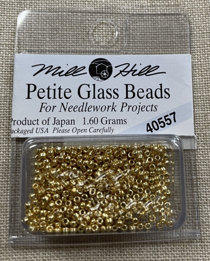 40557 Mill Hill Seed-Petite Beads - Gold Ø 1,5 mm