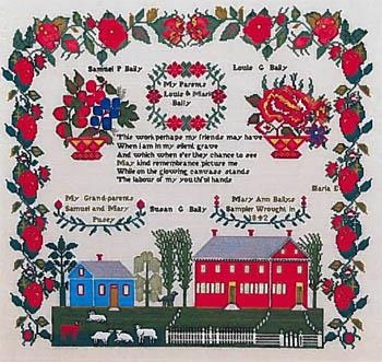 Mary Ann Baily 1842 - Queenstown Sampler Designs (Stickvorlage)