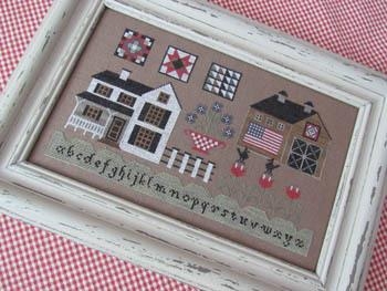 Stickvorlage The Scarlett House - American Farmhouse