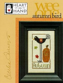 Stickvorlage Heart In Hand Needleart - Autumn Bird