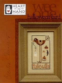 Stickvorlage Heart In Hand Needleart - Halloween Bird