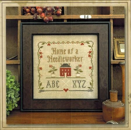 Stickvorlage Little House Needleworks - Home of a Needleworker Squared mit Stickgarn (Ausverkauf)