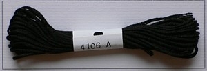 Soie dAlger Seidenstickgarn - Farbe 4106 schwarz