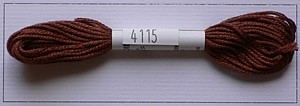 Soie dAlger Seidenstickgarn - Farbe 4115 rot orange