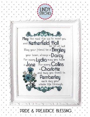 Stickvorlage Lindy Stitches - Pride And Prejudice Blessing (Ausverkauf)
