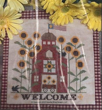 Stickvorlage Needle Bling Designs - Sunflower Barn