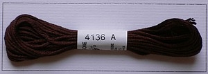 Soie dAlger Seidenstickgarn - Farbe 4136 braun