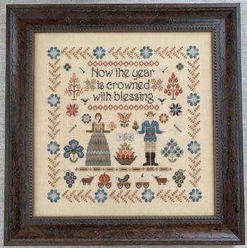 Harvest Hymn - The Blue Flower (Stickvorlage)