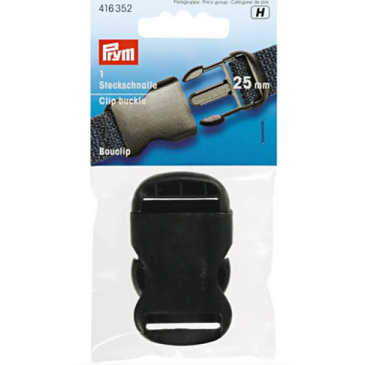 Steckschnalle 25 mm schwarz - Prym