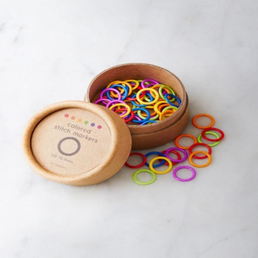 CocoKnits - Colored Ring Stitch Marker large (geschlossene Maschenmarkierer bunt)