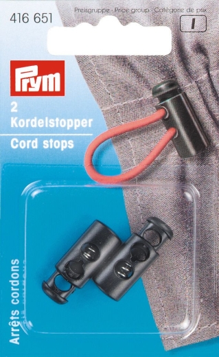 Kordelstopper schwarz - Prym 416651