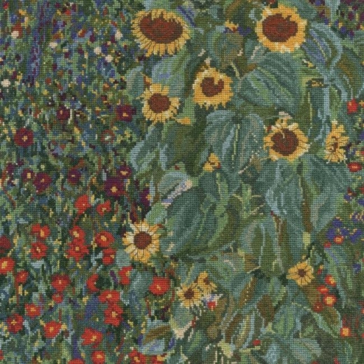 DMC - Klimt - Garten mit Sonnenblumen (Stickpackung)