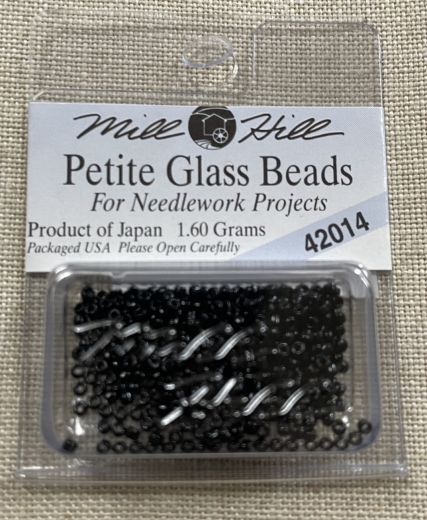 Mill Hill Seed-Petite Beads 42014 Black Ø 1,5 mm