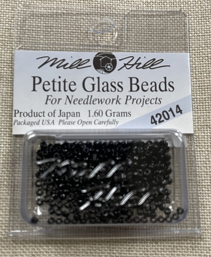 42014 Mill Hill Seed-Petite Beads - Black Ø 1,5 mm