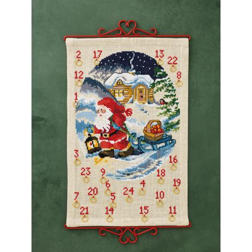 Permin of Copenhagen Stickpackung - Adventskalender Elfe mit Apfelkorb
