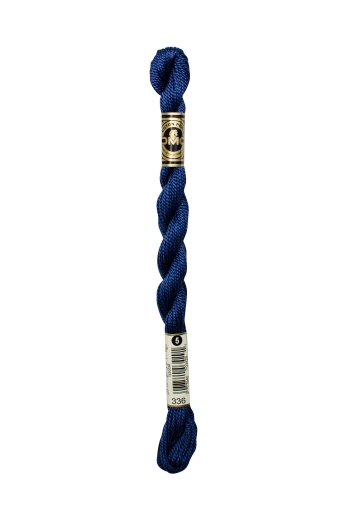 DMC Perlgarn Stärke 5 - 25m - 336 blau