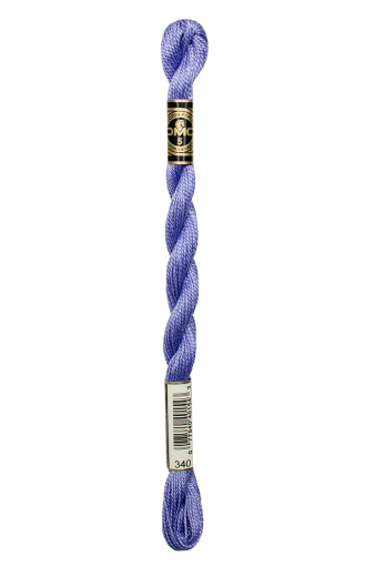 DMC Perlgarn Stärke 5 - 25m - 340 blaues violett mittel