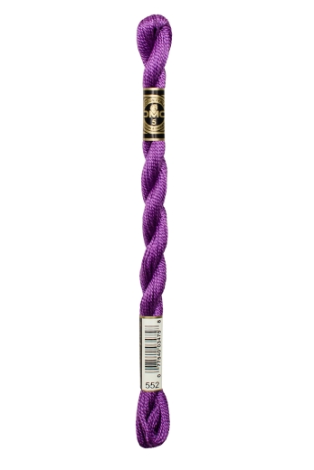 DMC Perlgarn Stärke 5 - 25m - 552 violett mittel