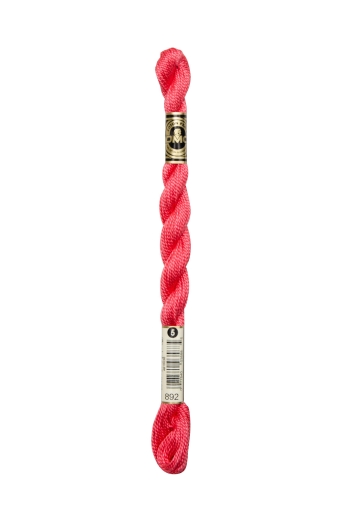 DMC Perlgarn Stärke 5 - 25m - 892 nelke mittel