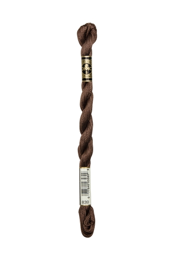 DMC Perlgarn Stärke 5 - 25m - 839 beigebraun dunkel