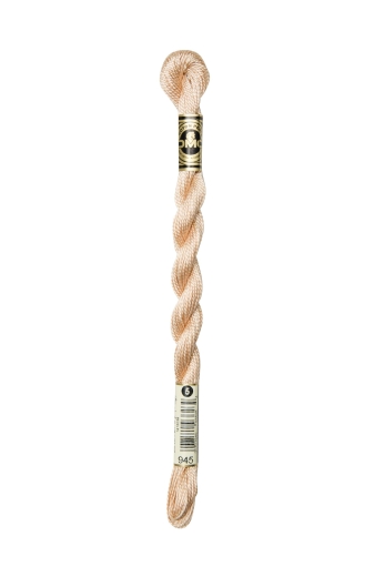 DMC Perlgarn Stärke 5 - 25m - 945 hellbraun
