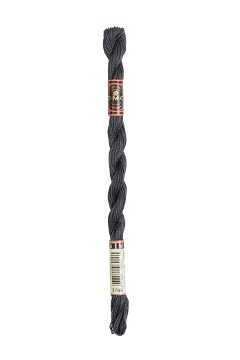 DMC Perlgarn Stärke 5 - 25m - 3799 zinngrau sehr dunkel
