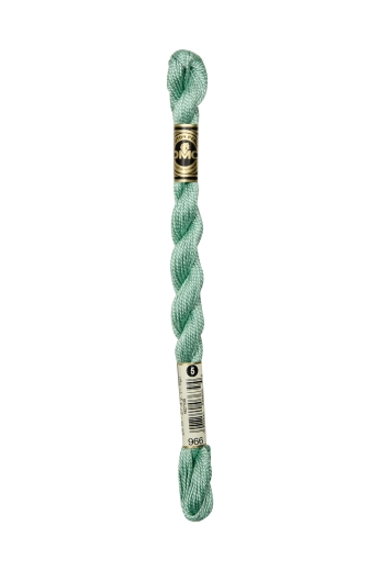 DMC Perlgarn Stärke 5 - 25m - 966 babygrün mittel