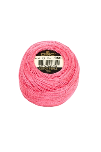 DMC Perlgarn Stärke 8 - 80 m – 956 geranie