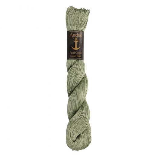 Anchor Perlgarn Stärke 5 - 50g Farbe 858 graugrün - 199m