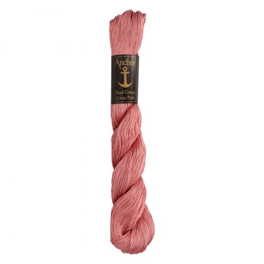 Anchor Perlgarn Stärke 5 - 50g Farbe 894 fraise dunkel - 199m