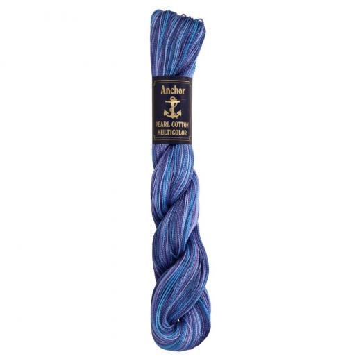 Anchor Perlgarn 5 - 50g Strang - 1349 dunkelblau multicolor (Ausverkauf Restbestand)