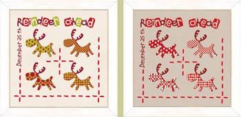 Stickvorlage Lilipoints - Reindeer Ahead + Silk Ribbon