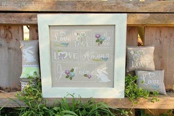 Flowers And Love - Madame Chantilly (Stickvorlage)