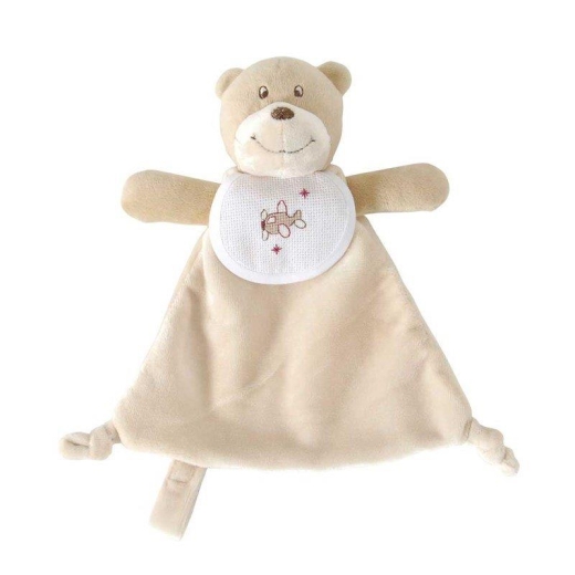 DMC Kuscheltuch Teddybär mit Stickanleitung