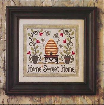 Stickvorlage The Bee Cottage - Home Sweet Home