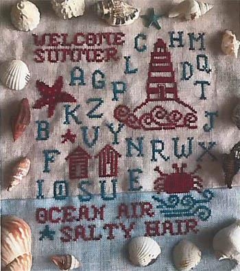 Stickvorlage Romys Creations - Welcome Summer Sampler