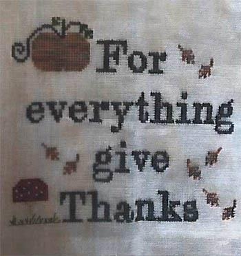Stickvorlage Romys Creations - Give Thanks