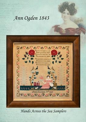 Stickvorlage Hands Across The Sea Samplers - Ann Ogden 1843