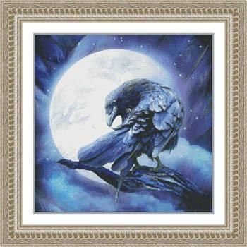 Stickvorlage Kustom Krafts - Moon Raven