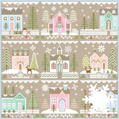 Glitter Village 9 Vorlagen - Country Cottage Needleworks (Stickvorlagen)
