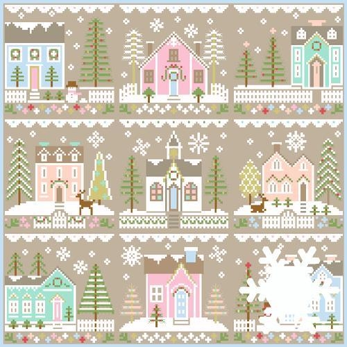 Stickvorlage Country Cottage Needleworks - Glitter Village (Serie mit 9 Vorlagen)